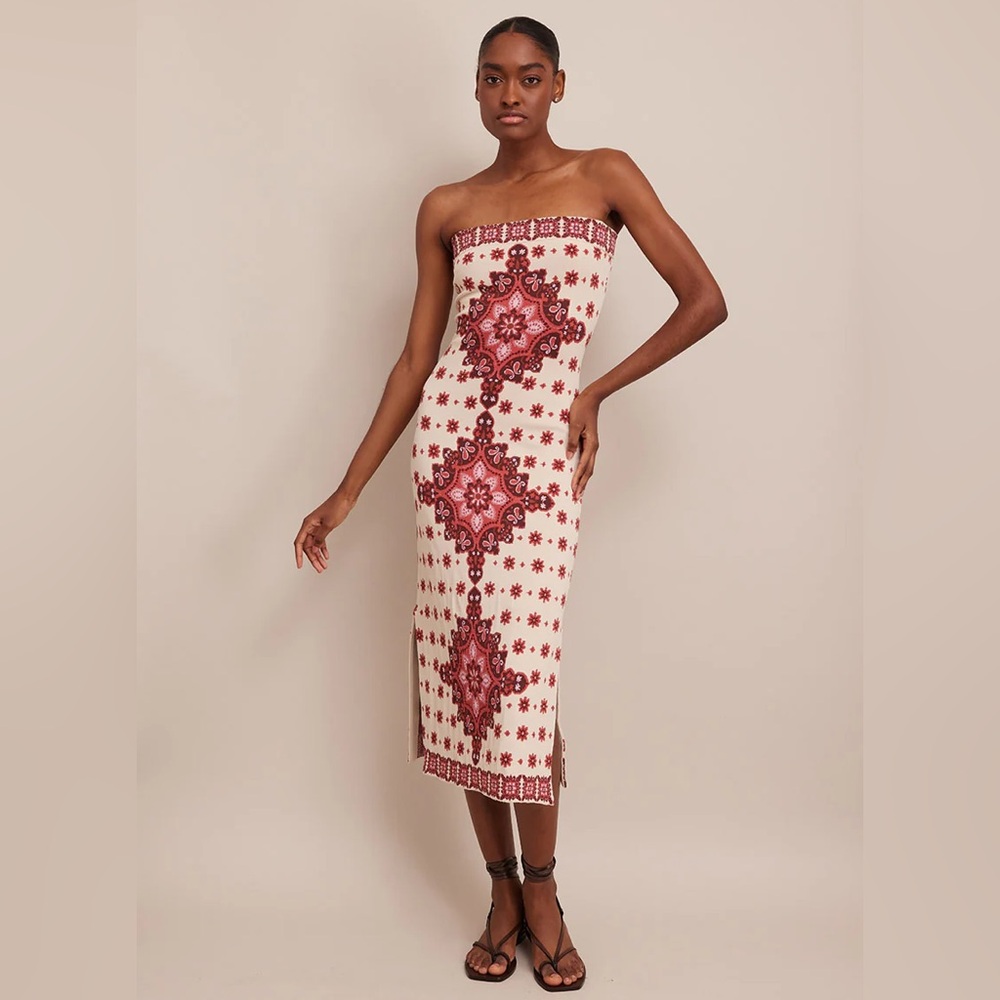 Cara Cara Rome Mandala Knit Midi Dress